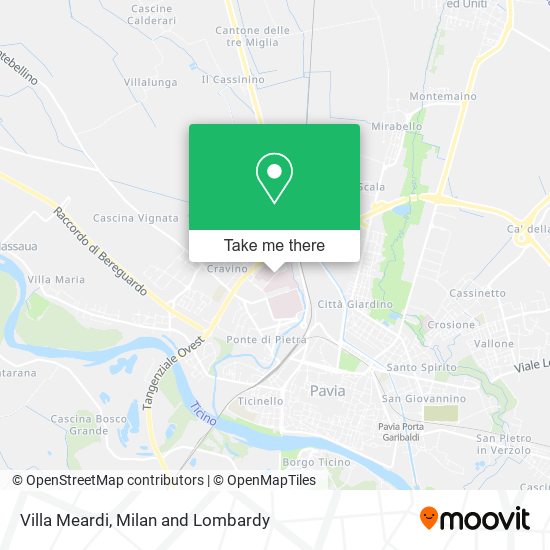 Villa Meardi map
