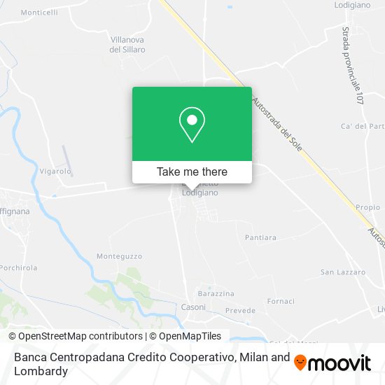 Banca Centropadana Credito Cooperativo map