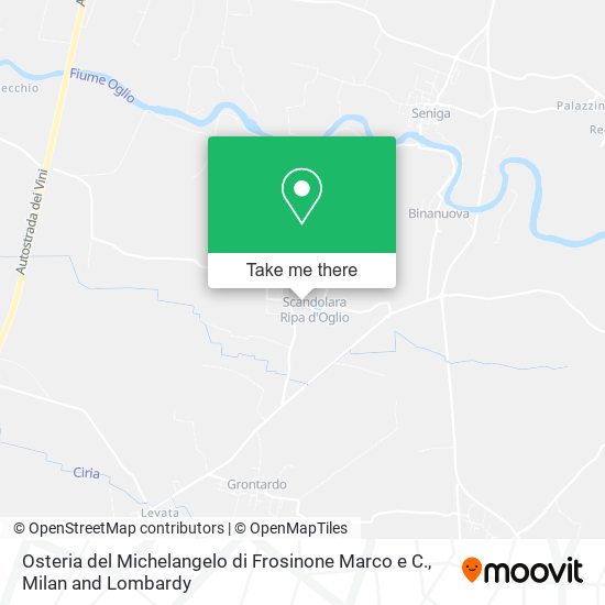 Osteria del Michelangelo di Frosinone Marco e C. map