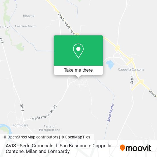 AVIS - Sede Comunale di San Bassano e Cappella Cantone map