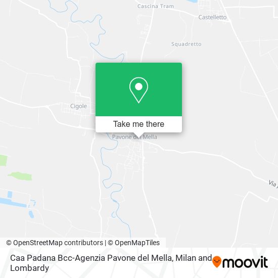 Caa Padana Bcc-Agenzia Pavone del Mella map