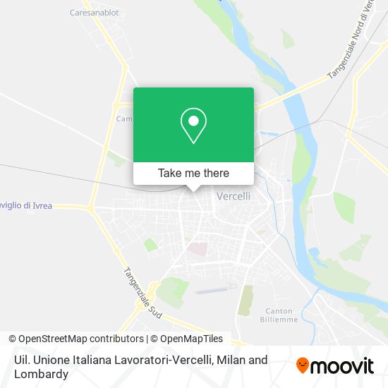 Uil. Unione Italiana Lavoratori-Vercelli map