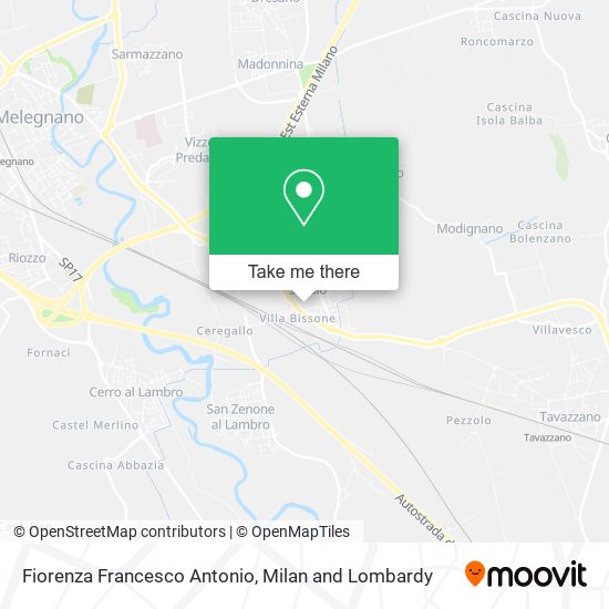 Fiorenza Francesco Antonio map