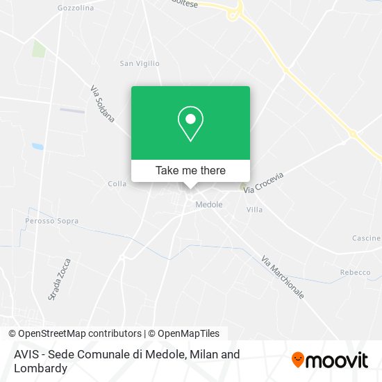 AVIS - Sede Comunale di Medole map