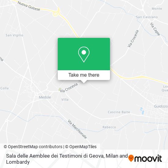 Sala delle Aemblee dei Testimoni di Geova map