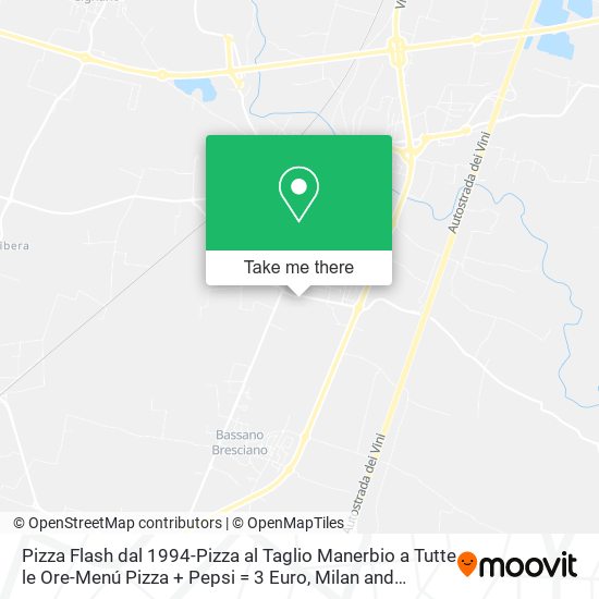 Pizza Flash dal 1994-Pizza al Taglio Manerbio a Tutte le Ore-Menú Pizza + Pepsi = 3 Euro map