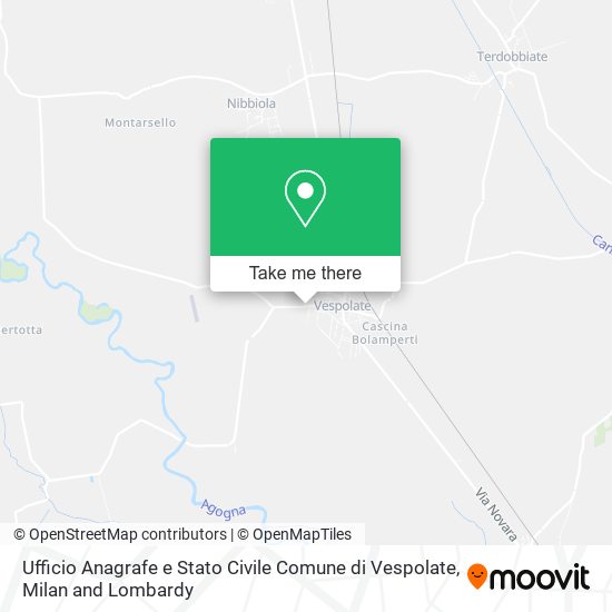 Ufficio Anagrafe e Stato Civile Comune di Vespolate map