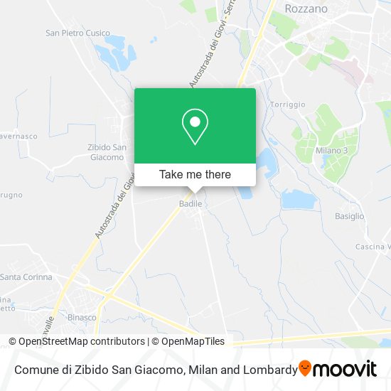 Comune di Zibido San Giacomo map