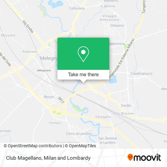 Club Magellano map