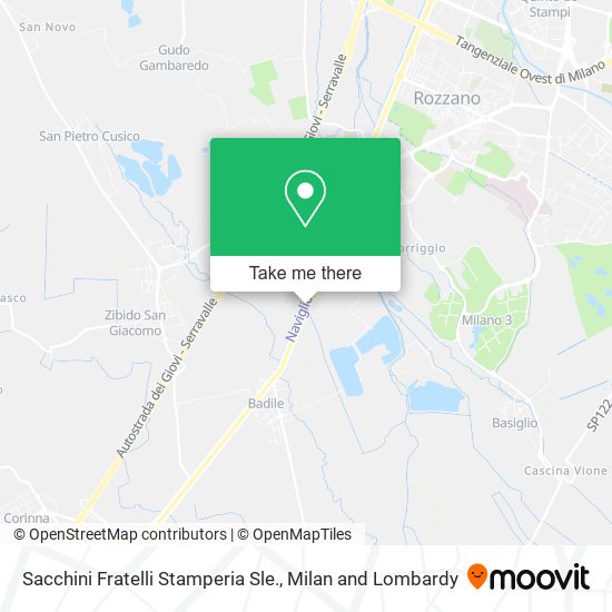Sacchini Fratelli Stamperia Sle. map