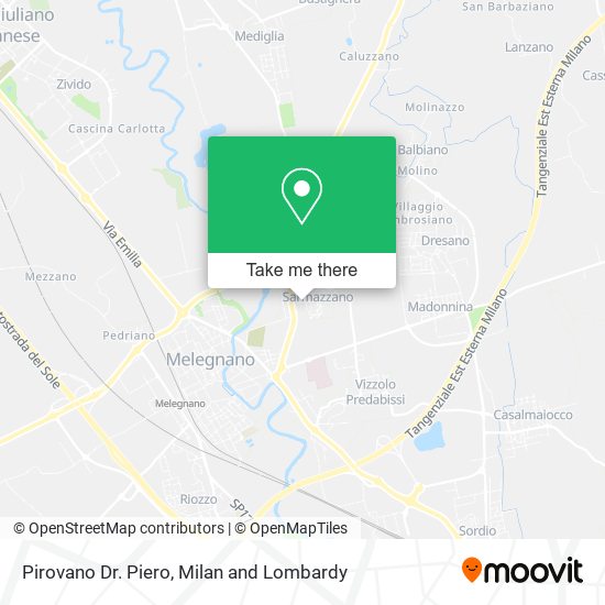 Pirovano Dr. Piero map