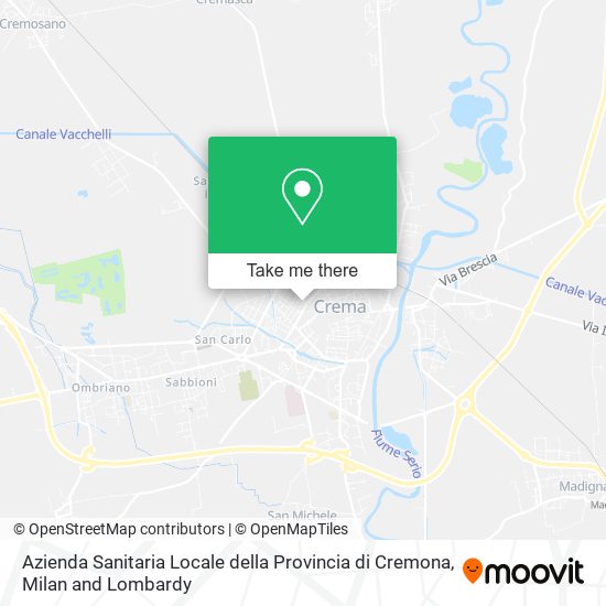 Azienda Sanitaria Locale della Provincia di Cremona map