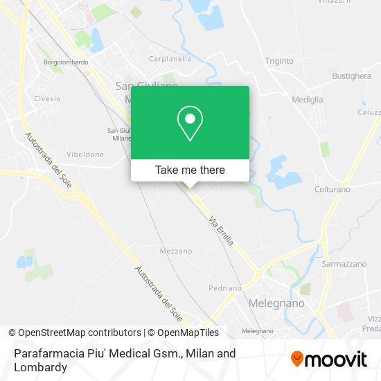 Parafarmacia Piu' Medical Gsm. map