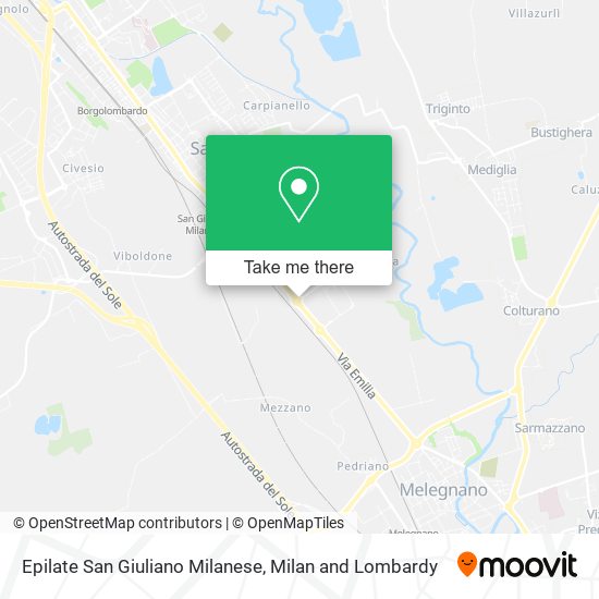 Epilate San Giuliano Milanese map