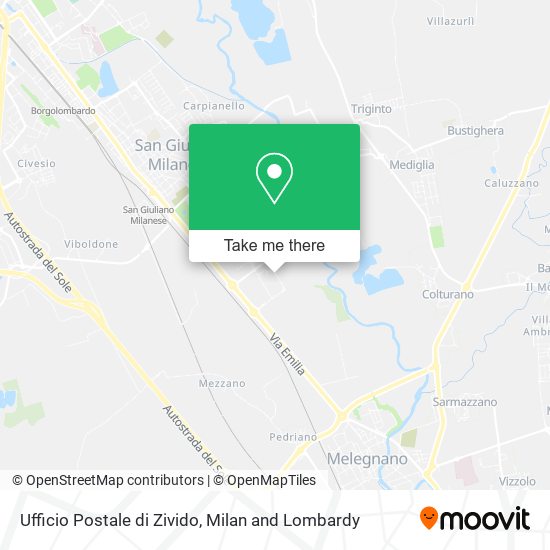 Ufficio Postale di Zivido map