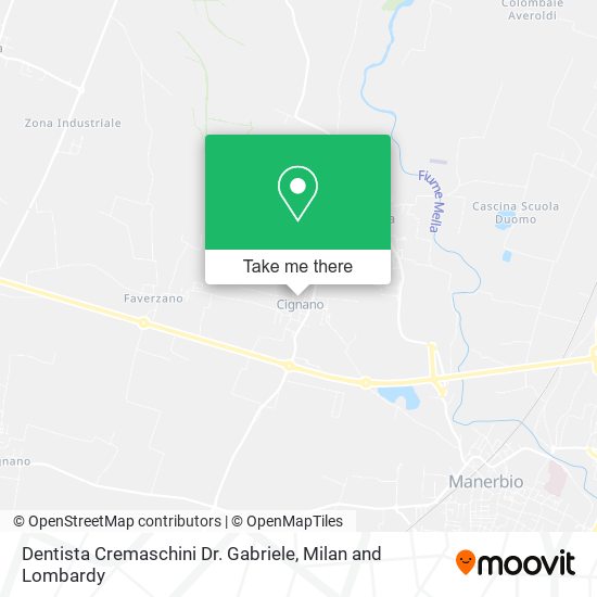 Dentista Cremaschini Dr. Gabriele map