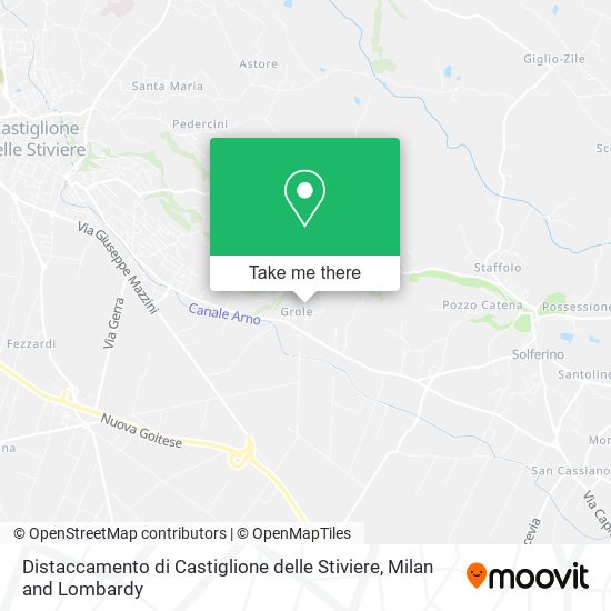 Distaccamento di Castiglione delle Stiviere map