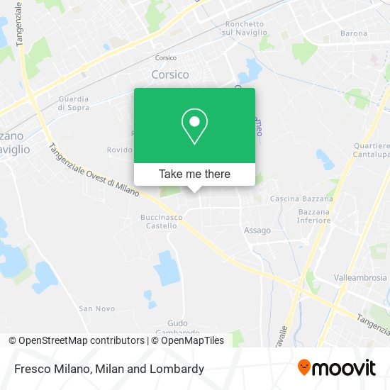 Fresco Milano map