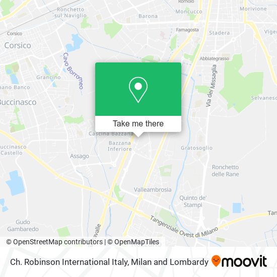 Ch. Robinson International Italy map