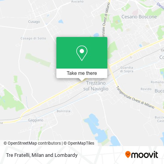 Tre Fratelli map