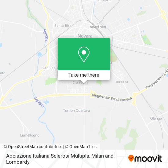 Aociazione Italiana Sclerosi Multipla map