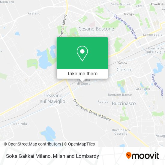 Soka Gakkai Milano map