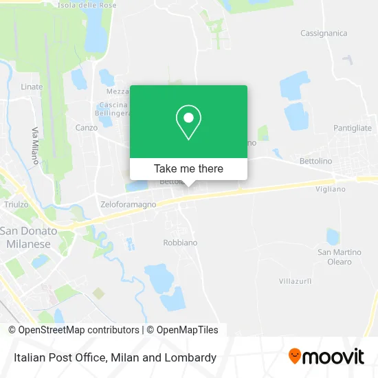 Italian Post Office map