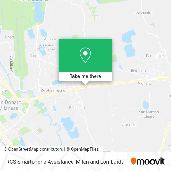 RCS Smartphone Assistance map