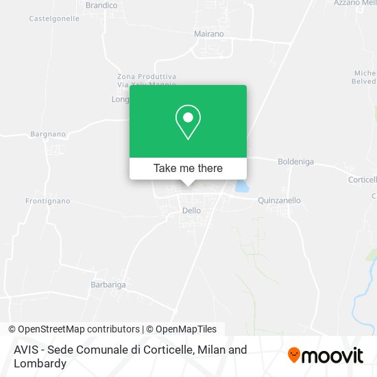 AVIS - Sede Comunale di Corticelle map