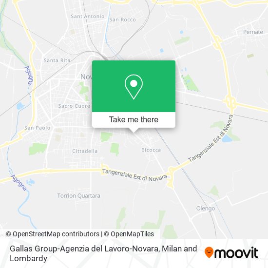 Gallas Group-Agenzia del Lavoro-Novara map