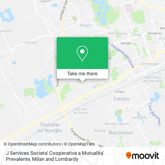 J Services Societa' Cooperativa a Mutualita' Prevalente map