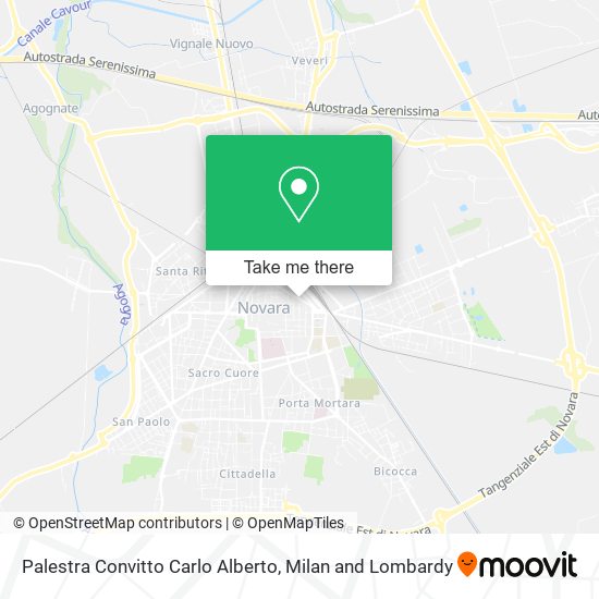 Palestra Convitto Carlo Alberto map