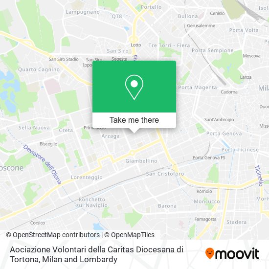 Aociazione Volontari della Caritas Diocesana di Tortona map