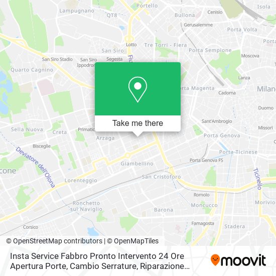 Insta Service Fabbro Pronto Intervento 24 Ore Apertura Porte, Cambio Serrature, Riparazione Serrand map