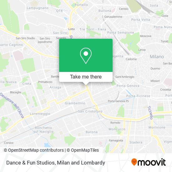 Dance & Fun Studios map