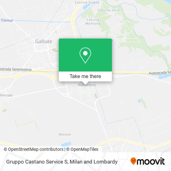 Gruppo Castano Service S map