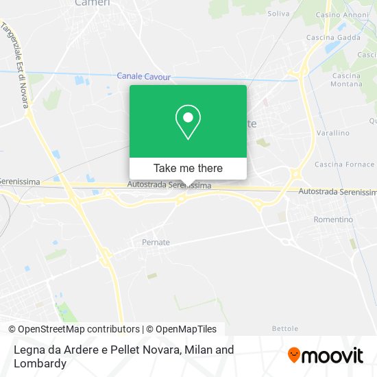Legna da Ardere e Pellet Novara map