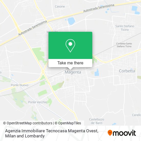 Agenzia Immobiliare Tecnocasa Magenta Ovest map