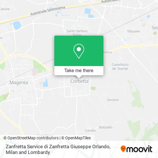 Zanfretta Service di Zanfretta Giuseppe Orlando map