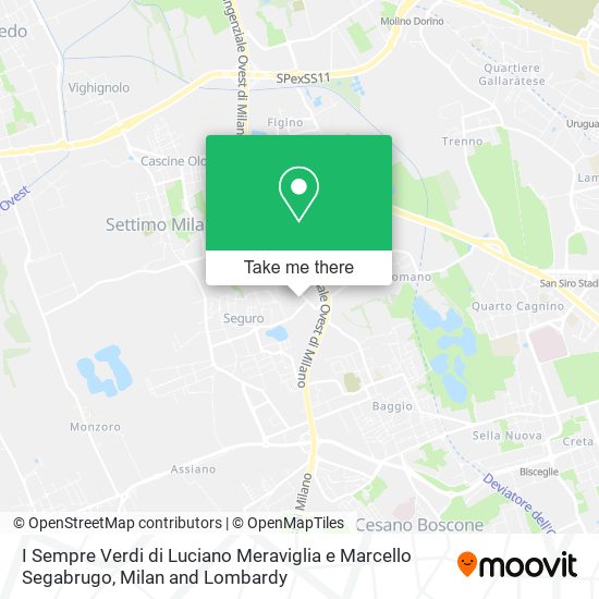 I Sempre Verdi di Luciano Meraviglia e Marcello Segabrugo map