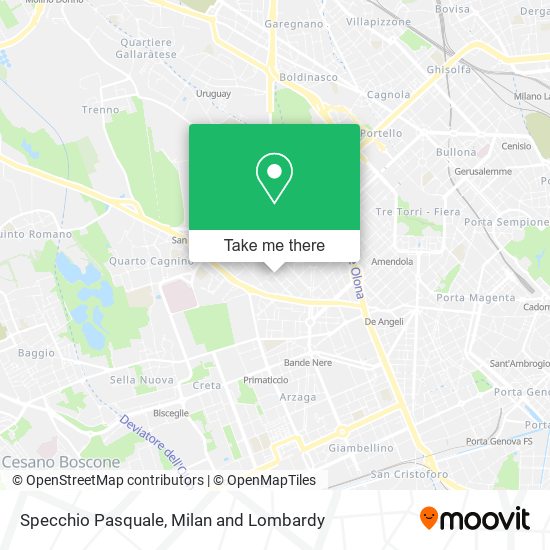 Specchio Pasquale map