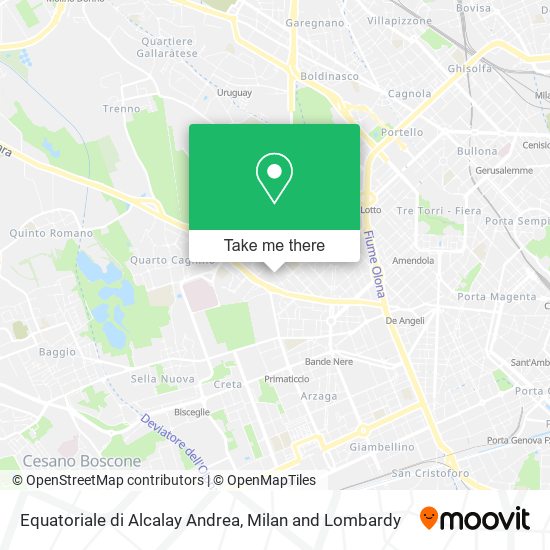 Equatoriale di Alcalay Andrea map