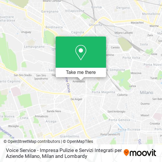 Voice Service - Impresa Pulizie e Servizi Integrati per Aziende Milano map