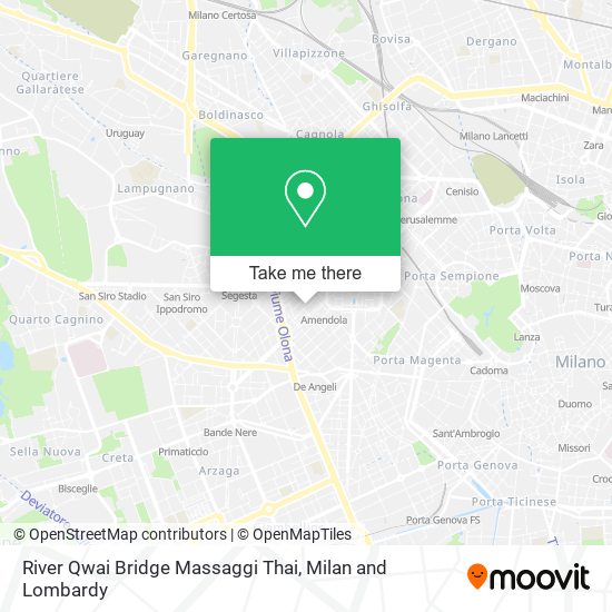 River Qwai Bridge Massaggi Thai map