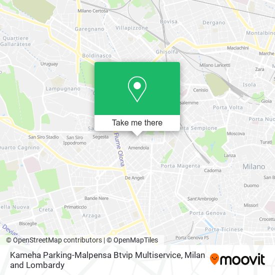 Kameha Parking-Malpensa Btvip Multiservice map