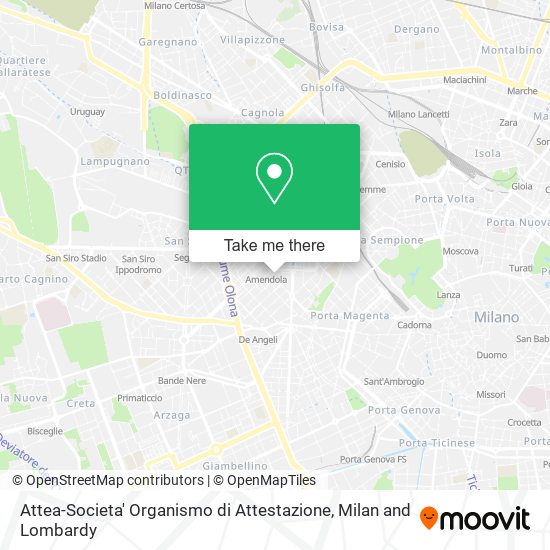 Attea-Societa' Organismo di Attestazione map