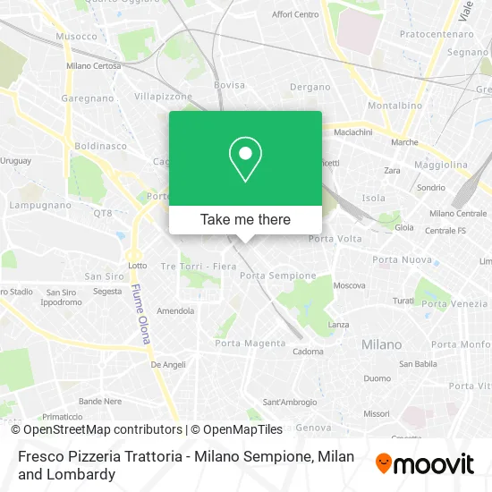 Fresco Pizzeria Trattoria - Milano Sempione map