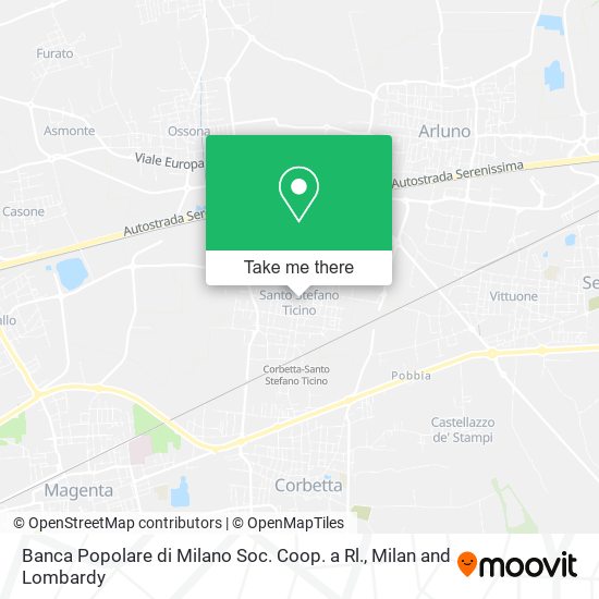 Banca Popolare di Milano Soc. Coop. a Rl. map