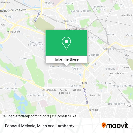 Rossetti Melania map