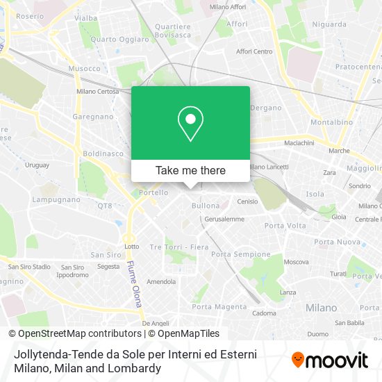 Jollytenda-Tende da Sole per Interni ed Esterni Milano map